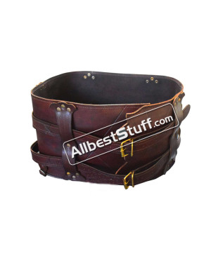 Medieval Luthor Leather Double Belt
